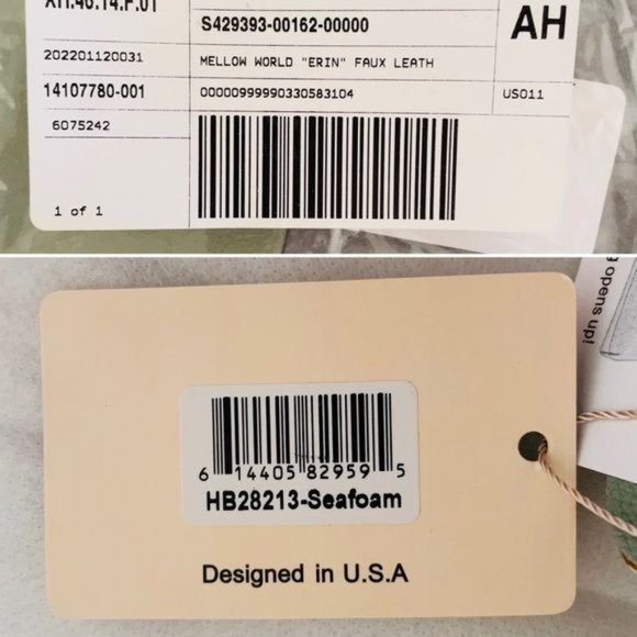 Mellow World Erin Womens Convertible Crossover Bag in Seafoam Green New - Picture 13 of 14